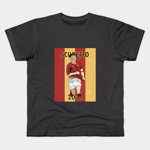 Scudetto 2000/2001 Totti's goal Kids T-Shirt by Athilart